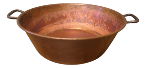 Large 19th Century Double Handled Copper Preserving Pan, 1920