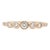 Diamond Band Ring in Solid 14k Yellow Gold Round 2.6mm Earth Mined Diamonds Size 6.75 For Sale