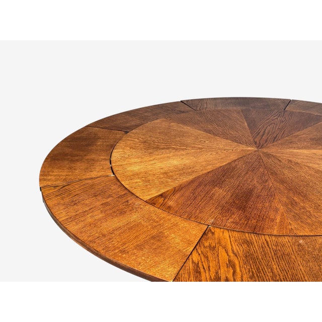 Brown Josef Seiler, Rare Expanding Dining Table, Oak, Germany, 1920s For Sale - Image 8 of 16