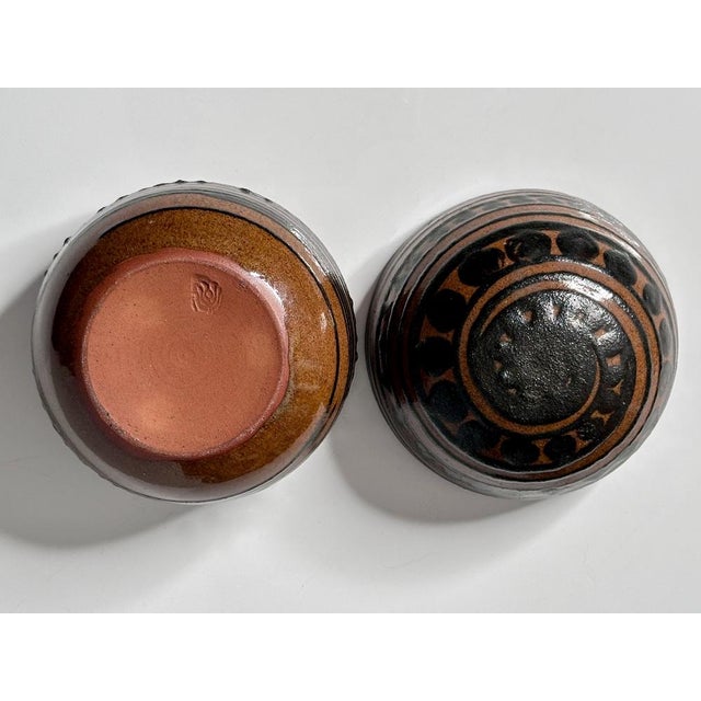 Modernist Spherical Studio Ceramic Art Box from Helma Klett, Germany, 1960s For Sale - Image 12 of 14