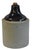 Beautifully balanced antique stoneware jug with a two-tone design, featuring a rich, dark brown Albany slip-glazed upper...