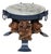 Forged Iron Lounge Table with Marble Top by Jean Maurice Rothschild, 1950s For Sale