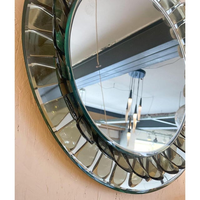 Flower Shaped Mirror attributed to Max Ingrand for Fontana Arte, Italy, 1960s For Sale - Image 3 of 6