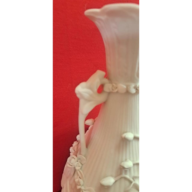 Biscuit Porcelain Vase, 1980s For Sale - Image 4 of 9