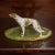 Cold Painted Bronze Borzoi Desk Companion For Sale - Image 6 of 8