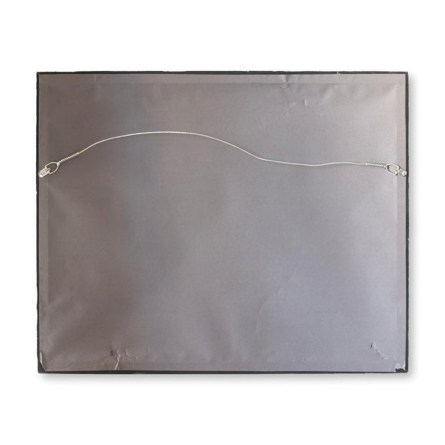 Framed oil on board by French artist R. Bobin, capturing a luminous canal scene with traditional half-timbered houses and...