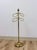 Vintage Towel Rack Brass Regency Freestanding Scarf Rack Hollywood Regency MCM For Sale - Image 4 of 7