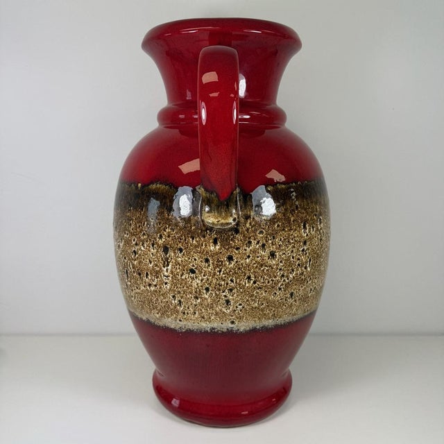 Fat Lava Floor Vase from Scheurich Keramik, 1960s For Sale - Image 10 of 15