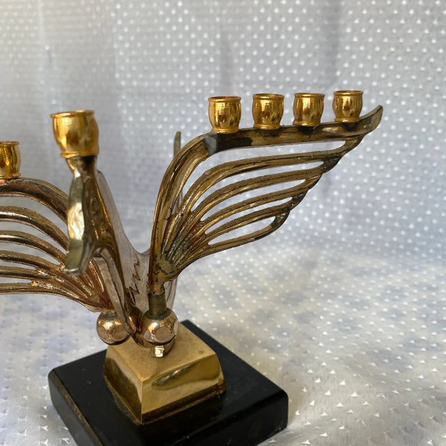 1970s Gold Petite Bird Candle Holder For Sale - Image 4 of 6