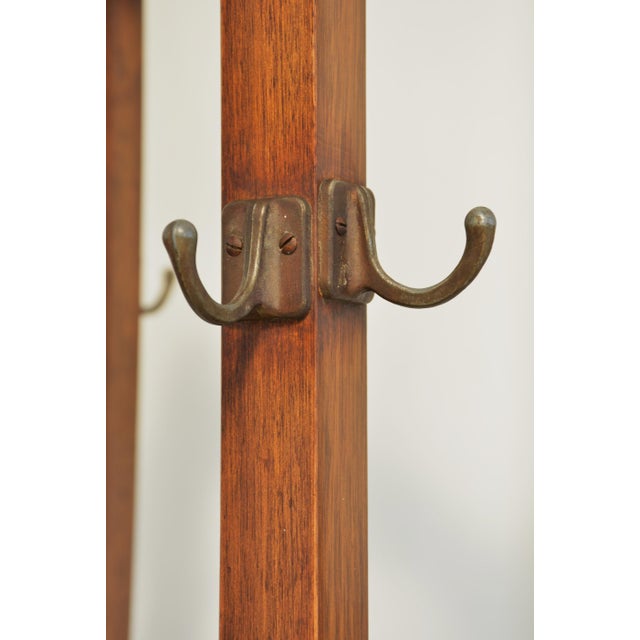 Antique English Arts and Crafts Hall Stand Coat Stand Rack, 1900 For Sale - Image 11 of 18
