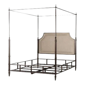 French Metal Canopy Bed, Queen