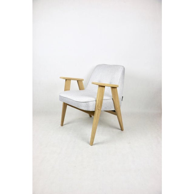 Beige & Gray Model 366 Lounge Chair by Józef Chierowski, 1970s For Sale - Image 4 of 15