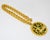 Pauline Rader Gilded Necklace with Green Bakelite Centaur Pendant For Sale - Image 11 of 12