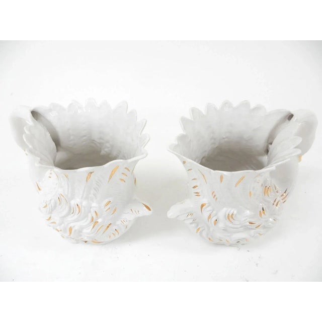 Vintage Venetian Life Size Swan Vessels by Bassano, Italy - A Pair For Sale In Las Vegas - Image 6 of 10