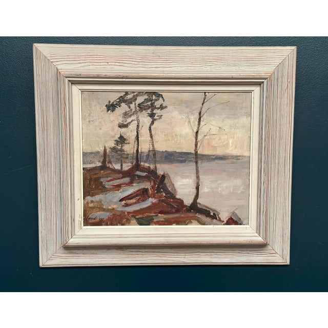 Scandinavian Artist, Landscape, 1950s, Oil on Panel, Framed For Sale - Image 15 of 16