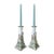 Vintage Pair of Equestrian Candlestisks For Sale
