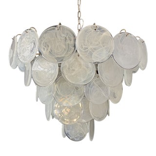 Vintage Space Age Murano Chandelier, 1990 For Sale