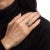 Vintage Art Deco Diamond Onyx Ring Platinum Filigree Octagon Jewellery size 4.75 For Sale In Los Angeles - Image 6 of 7