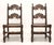 Gothic Grand Rapids Bookcase and Chair Co Antique Early 20th Century Oak Gothic Revival Dining Side Chairs - Pair A For Sale - Image 3 of 11