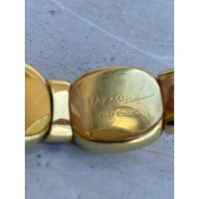 Faraone 18kt Gold Expandable Cuff Italian For Sale - Image 10 of 10