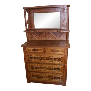 1930s Folk Art Buffet For Sale