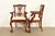 Baker Furniture Style Chippendale Carved Mahogany Dining Chairs, Set of Eight For Sale - Image 14 of 16