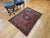 Late 19th Century Vintage Persian Sarouk Area Rug, Handwoven Floral Design, Red & Turquoise, 4’ X 5’ For Sale - Image 5 of 12