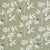 Schumacher Lilla Embroidery Fabric In Olive For Sale