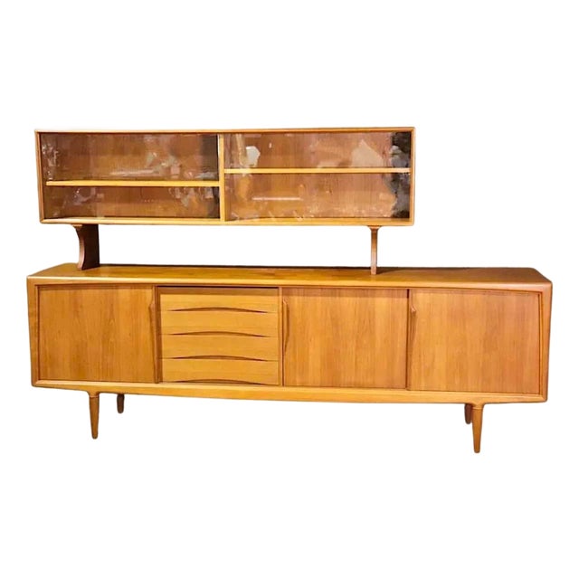 Mid 20th Century Danish Mid-Century Sideboard w/ Topper For Sale