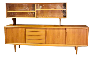 Mid 20th Century Danish Mid-Century Sideboard w/ Topper