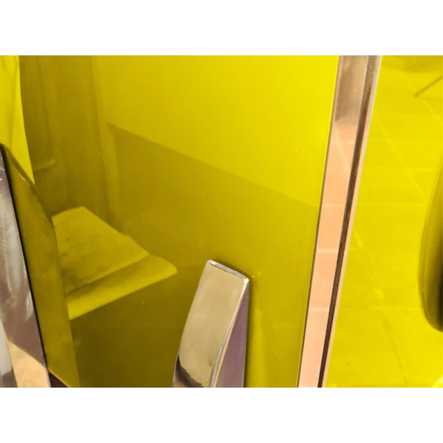 Not Yet Made - Made To Order Yellow Four Door Sideboard with Murano Glass from Justfurnituress SRL For Sale - Image 5 of 6