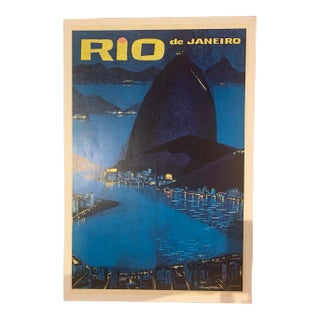 1960s Howard Koslow; Rio Poster Hand Signed For Sale