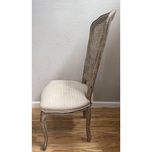 Modern Vintage Cane Back Decorative Chair For Sale - Image 3 of 8