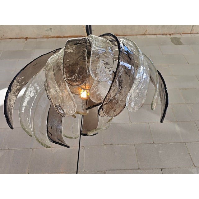 Glass Artichoke LS 181 Pendant Lamp, 1970s For Sale - Image 3 of 4