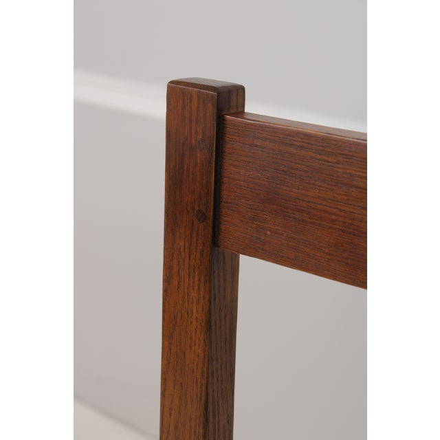 Stickley Mission Oak Leather Spindle Settee For Sale - Image 12 of 18