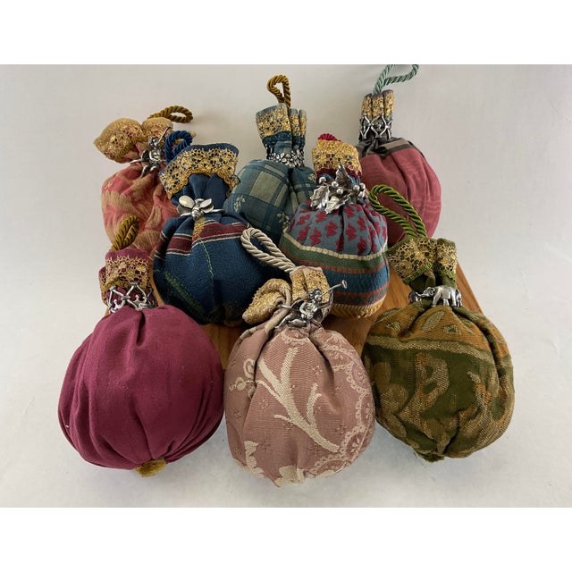 1990s "Artisanal Scent Hanger for Closet, Sterling Silver Flower Decoration For Sale - Image 5 of 11