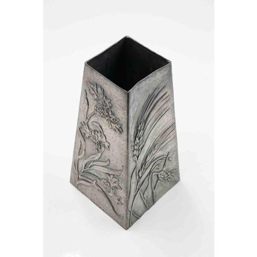 Art Nouveau Pewter Vase, Italy, Early 20th Century For Sale - Image 3 of 7