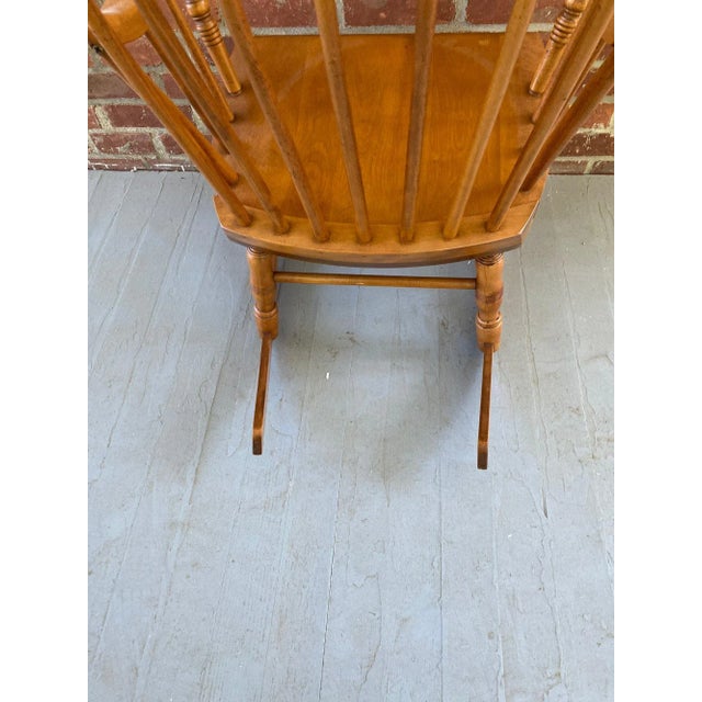 1970s Vintage Bent Brothers Maple Rocking Chair For Sale - Image 10 of 10