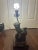 Metal Vintage Frederick Cooper Cast Iron Foo Dog Table Lamp For Sale - Image 7 of 7