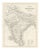 Antique Map of British India with Princely States and Railways, 1859 For Sale