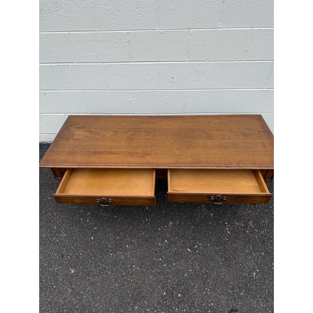 1990s Ethan Allen Classic Manor Coffee Table For Sale - Image 11 of 12