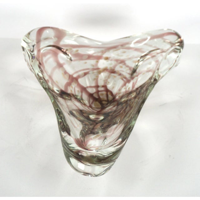 1970s 1970s Murano Glass Bowl With Copper and Ruby Aventurine For Sale - Image 5 of 7