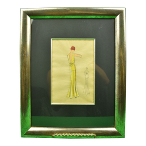 Lanvin of Paris C1920s Fashion Model Original Watercolour