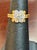 1.0 Carat, 7 Diamonds Traditional Men's Ring 14 Karat White Gold Ring Estate For Sale - Image 4 of 8