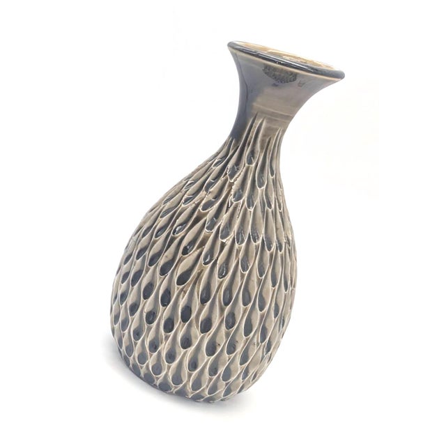 1970s Studio Pottery Textured Bud Vase For Sale In Miami - Image 6 of 10
