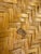 Mid 20th Century Vintage Chinese Woven Bamboo Serving Tray With Rope Handles | Herringbone Weave For Sale - Image 5 of 5