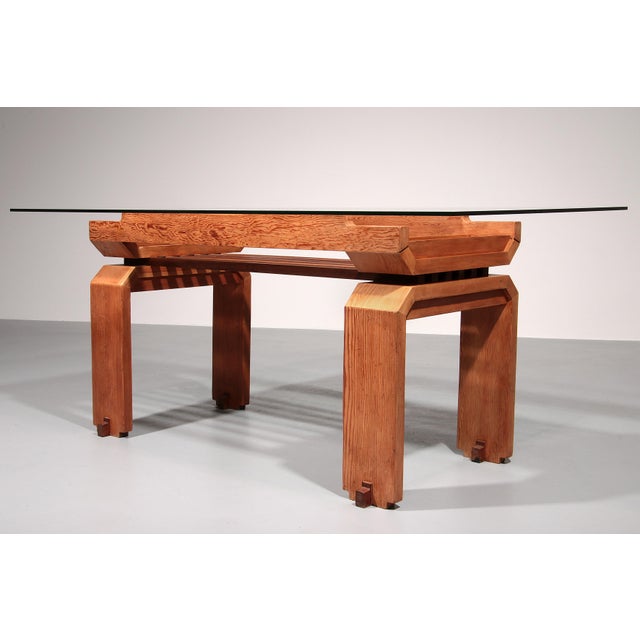 Mid-Century Italian Pine Dining Table, 1960s For Sale - Image 10 of 13