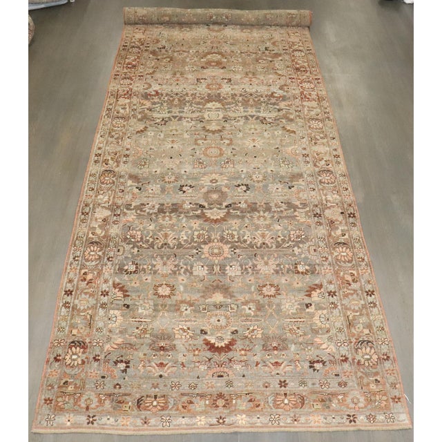 Antique Zabihi Collection Persian Bidjar Rare Size Wide Corridor Rug - 6'1" x 21' For Sale - Image 4 of 11
