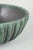 Vintage Stoneware Bowl with Vertical Fluting and Deep Green Glaze by Arne Bang, 1940s For Sale - Image 3 of 5