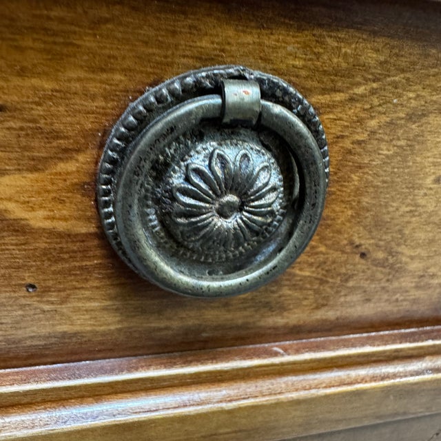 Wood Louis XVI Style Bedside Tables, 1950s, Set of 2 For Sale - Image 7 of 15